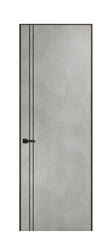Дверь межкомнатная Слот 10-012 Цвет Бетон серый Покрытие ПВХ ФАКТУРНЫЕ Наличник Скрытый короб золото Цена 44404