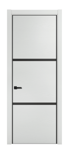 Дверь межкомнатная Слот 41-002 Цвет Ясень Облачный Покрытие ЭМАЛИ Шпон крашеный Наличник L 75 Цена 54937
