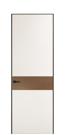 Дверь межкомнатная Дуэт 11 Цвет Молочный Покрытие ЭМАЛИ Эмаль Наличник Скрытый короб золото Цена 55213