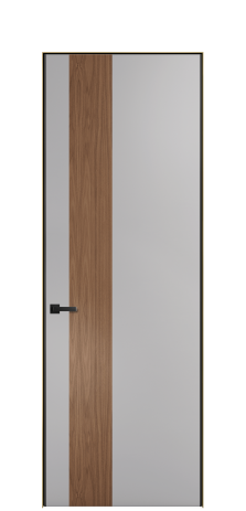 Дверь межкомнатная Дуэт 14 Цвет Галечный Покрытие ЭМАЛИ Эмаль Наличник Скрытый короб золото Цена 56877