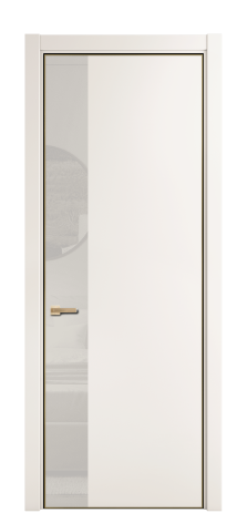 Дверь межкомнатная Ветро 19 Цвет Молочный Покрытие ЭМАЛИ Эмаль Наличник  L 75 Цена 53119