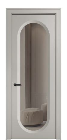 Дверь межкомнатная Арчи 1 DO Цвет Серый Шелк Покрытие ЭМАЛИ Эмаль Наличник  Комо 90 Цена 65738