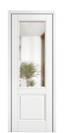 Дверь межкомнатная Савона Слот 2 Цвет Белый Покрытие ЭМАЛИ Эмаль Наличник L 50 Цена 75058