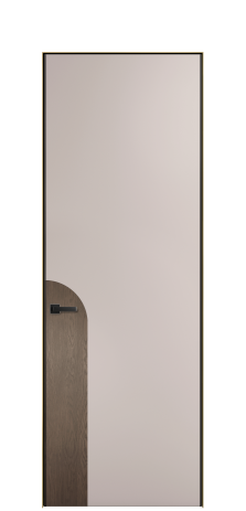 Дверь межкомнатная Дуэт 20 Цвет Пудра Покрытие ЭМАЛИ Эмаль Наличник  Скрытый короб золото Цена 55213