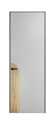 Дверь межкомнатная Дуэт 20 Цвет Телегрей Покрытие ЭМАЛИ Эмаль Наличник Скрытый короб золото Цена 55213